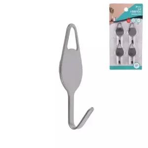 공간활용 스텐 후크 걸이 행거-소4p 약2.3x3.5cm