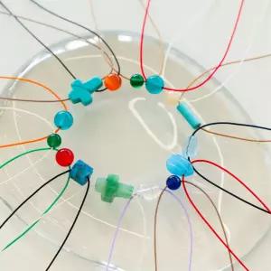 팬던트 실목걸이 만들기 DIY 세트 키트 15종 원석 끈비즈 초커 심플 재료 패션 터키석