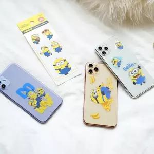 미니언즈모바일스티커 PVC 바나나 젤리스티커 오피스