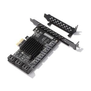 SA3112J PCIE 어댑터 PCI-Express X1 to SATA 3.0 확장 카드 PCI-e 컨트롤러 추가 2 포트 6 12 16/20 6Gbps