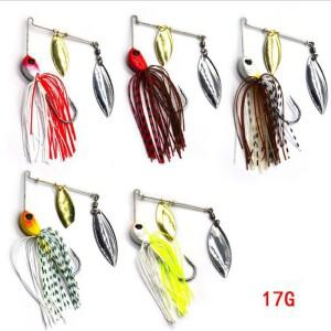 1pcs 낚시 미끼 12/17g Wobblers는 파이크 Peche  스피너 스푼  인공 메탈 장식 조각 Spinnerbait