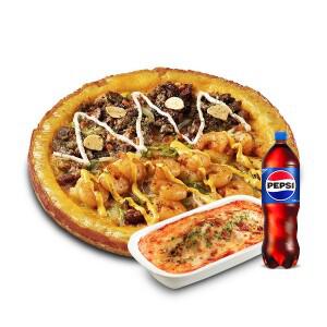 (미스터피자) 새우천왕M+오븐스파게티+콜라1.25L