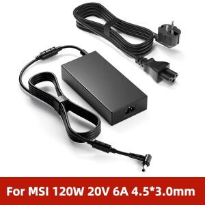 MSI GF63 GV15 GV15-Thin-11SC Thin 10 11 12세대 인텔 호환 코어 MS-16R5 120W 20V 6A AC 노트북 전원 어