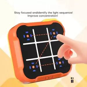 휴대용 핸드 헬드 보드 실내 게임 클래식 손가락 끝 다기능 전자 Tic-Tac-Toe