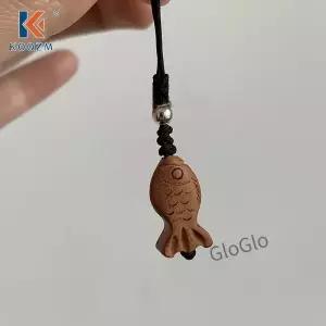귀여운 만화 타이야키 키체인 복숭아 나무 조각 물고기 키홀더 가방 펜던트 배낭 장식품 소년 선물