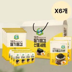 성경김 종합 선물세트 들기름 김 추석 명절  P호 X6개