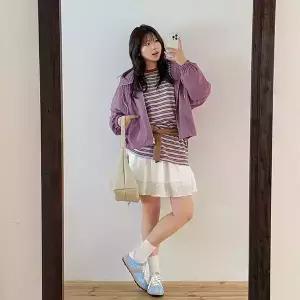 [빅사이즈]이블렛 유베드 하이넥 스트링 후드 자켓 제이스타일