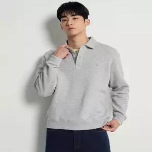 빈폴 멘 솔리드 칼라넥 스웨트 셔츠 라이트 그레이 BC6141C542 5890066