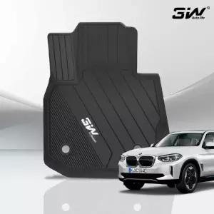 3W 에코라이너 TPE 카매트 3D 고무 바닥매트 BMW IX3 G08, 운전석 + 조수석 뒷좌석