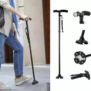 LED 램프 장착 보행 성인 실버용 이동 워커 걷기 보조 안전 손잡이