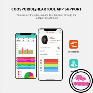 HR 구역/칼로리가 포함된 COOSPO HW9 완장 심박수 모니터 피트니스 사이클링용 센서 BLE5.0 PelotonZwiftWa