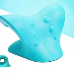 소프트타입 목베개 일자형 편안한 쿠션 휴대용 넥서포트 지압기 마사지 주름 wyB533D