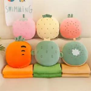 담요 쿠션 부드러운 어린이 캠핑용 무릎 담요 휴대용 사계절 극세사 겨울용 사무실 간절기 여행용 다용도