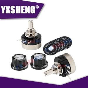 RV24YN20S (3PCS)  탄소 필름 전위차계 1K 2K 5K 1MΩ Ohm 단일 로터리 테이퍼(A03 손잡이 포함)