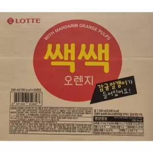 롯데 쌕쌕오렌지주스 240ml 30개