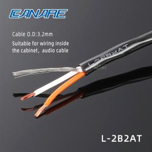 [호환품]CANARE 2 코어 차폐 오디오 신호 연결 라인 L-2B2AT OD:3.2mm 엔지니어링 설치 얇은 와이어 이어폰