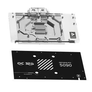기가바이트 RTX5090 D 게임/윈드포스/마스터용 바로우 GPU 워터 블록 풀 커버 워터블랙에는 고부하 수냉식