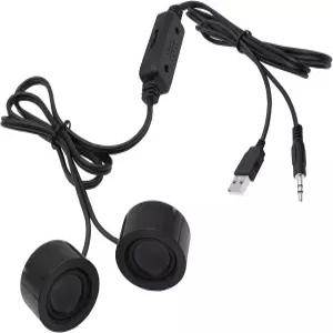 데스크탑 노트북용 YARCHONN USB 미니 컴퓨터 스피커 소형 PC 전원 3.5mm TRS 스테레오 잭 MP3