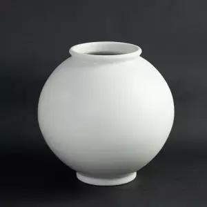백자 청 달항아리 무광 S 25cm 소품 장식 오브제 화병