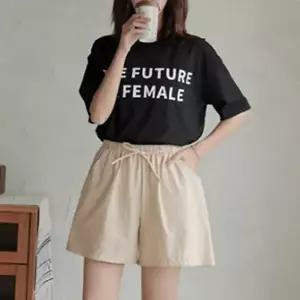 허리밴딩반바지 숏팬츠 여성반바지 밴딩 팬츠 린넨 웨