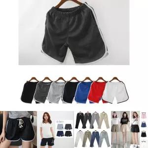 5부 포켓 배색랍빠 숏팬츠/반바지/여성/여자/트레이닝/바지/여름