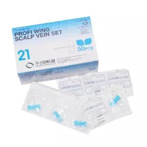 (신창) 멸균 나비침 21G x 19mm (스칼프베인 나비바늘) 50EA