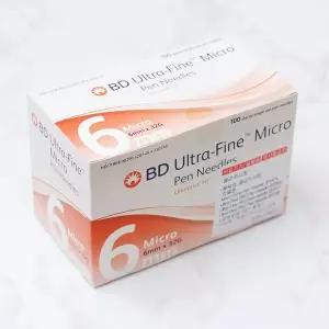 BD 멸균주사침 인슐린 펜니들 32Gx6mm 1박스 100개