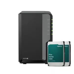 Synology 시놀로지 DS225+ (16TB) 8TBx2 HAT3300 정품하드 포함 2베이 NAS 초기설정 지원