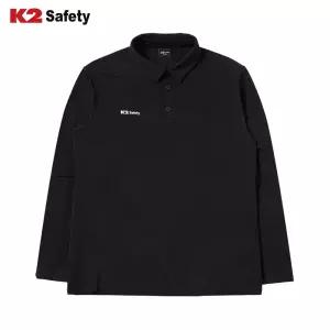 케이투세이프티 TS-F2201 기모 폴로 티셔츠 블랙 PMF22201