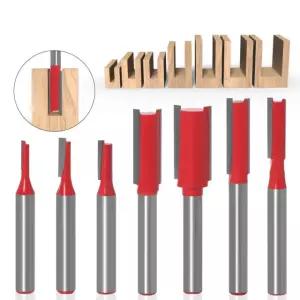 목공공구 목재 diy 가공 홈파기 7종 트리머날 평비트 세트