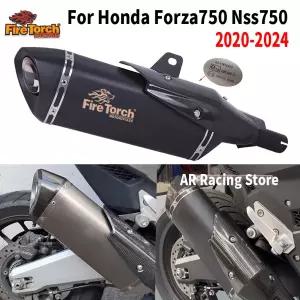 포르자750 포르자 NSS 750 2020-2024 오토바이 배기 이스케이프 미드 파이프 카본 파이버 열 차단 머플러