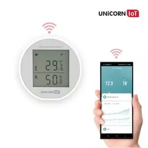 유니콘IOT 스마트 온도 습도계 무선감지센서 WIFI방식 알림기능 C타입 항시전원지원 TS-H8