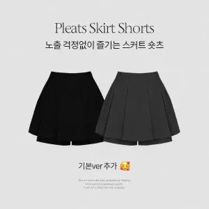 [핫핑](센텀시티점)[허얇골넓/하객룩] 프레덴_기본ver 플리츠 스커트 숏츠 P000CRRC1