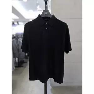 [바쏘옴므]_성남점 남자 봄 여름 티셔츠 블랙 PK 카라 반팔 니트 WSZ2GW07