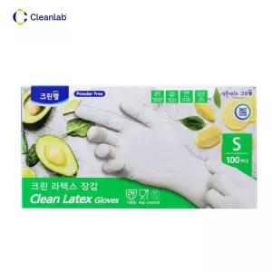 S 100개입 크린랩 크린 라텍스 장갑