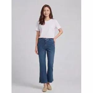 올포유 여성 데님 밑단 절개 부츠컷 팬츠 ALPJM4151-906