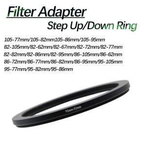 카메라부품 카메라 필터 어댑터 스텝 ND 72 CPL 82MM 77 67 UV 업다운 82 62 후드용 86 95 금속 105