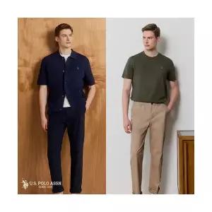 유에스피에이 U.S POLO ASSN. 26SS 코튼 롤업팬츠 2종 남성