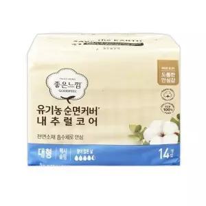 [엄지척]좋은느낌 309XME07 유기농 생리대 14P (대형)