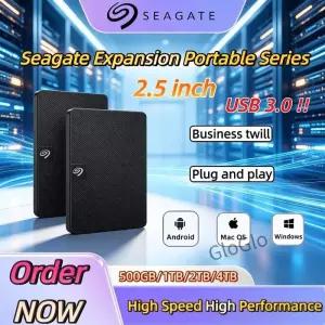 시게이트 익스팬션 포터블 외장 하드 드라이브 2.5인치 USB 3.0 500GB/1TB PC 및 노트북용 고속 확장