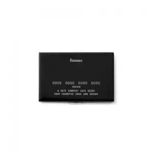 FENNEC METAL ACCORDION CARD CASE - BLACK