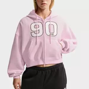 나이키 여성 오버사이즈 크롭 풀집 스웨트셔츠 BE3 IV5748 663