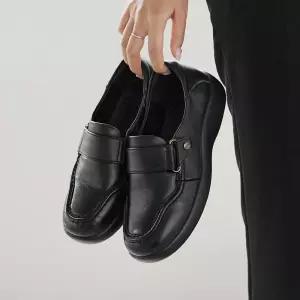 천연소가죽 드넬리 경량 컴포트슈즈 4cm