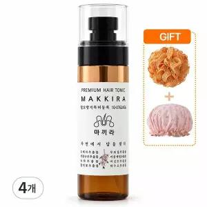 마끼라 탈모증상완화 헤어토닉 100ml 4개 두피영양 정수리케어 남녀공용