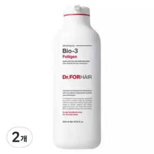 닥터포헤어 두피 모발 케어 폴리젠 바이오3 탈모완화 샴푸 프레시 허브향 500ml 2개