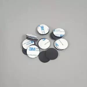 원형 부착식 고무 스티커 25mm 자석 붙이는 전단지 롤 얇은 종이 디움 WFPFAU7