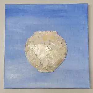 달항아리 복을 부르는 액자 천연자개 DIY 전통 공예 오브제