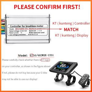 KT 컨트롤러 키트용 전기 자전거 디스플레이, LCD8H 컬러 USB 포함, 24V, 36V, 72V