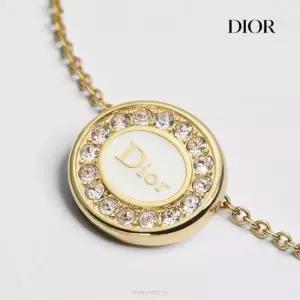 디올 26FW 골드피니시 화이트래커 Dior Core 목걸이 _공식 A S_블랑앤꼴레뜨