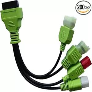 오토바이 OBD 진단 어댑터 케이블 4핀+6핀 수 O 16핀 암 4 in 1 EURO5 OBDII 커넥터